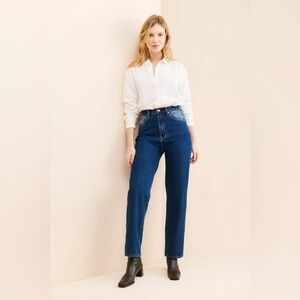 ZGY Denim Hi Mum Straight Leg Jeans